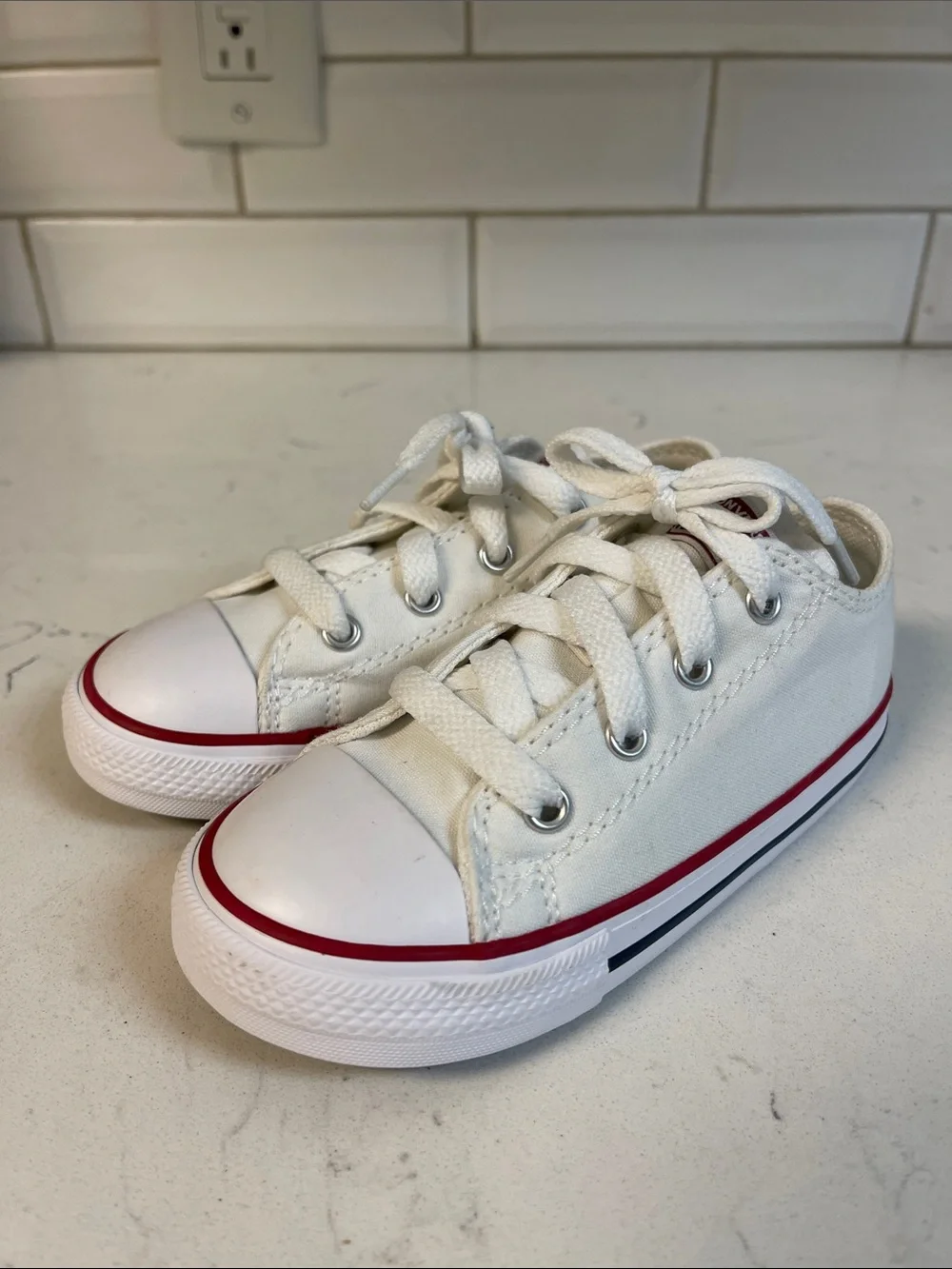 (Infant) Converse Chuck Taylor All Star Ox 'Optic White' 7J256 Size 9